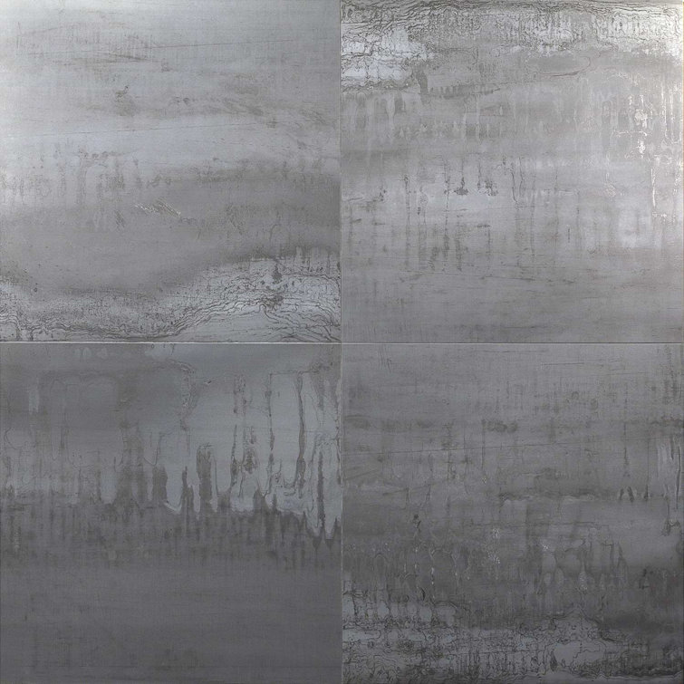 Large Format Light Gray Matte Porcelain Square Tile