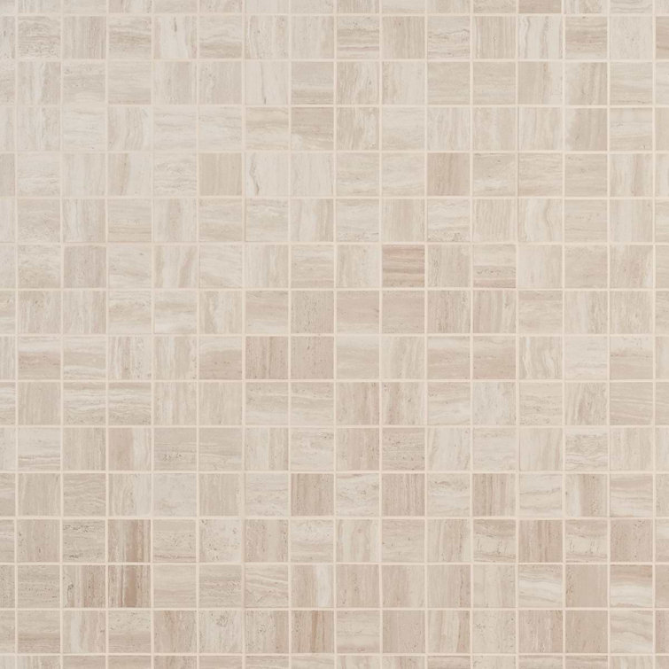 Atlanta Beige Rectified Porcelain Mosaic Sheet Tile