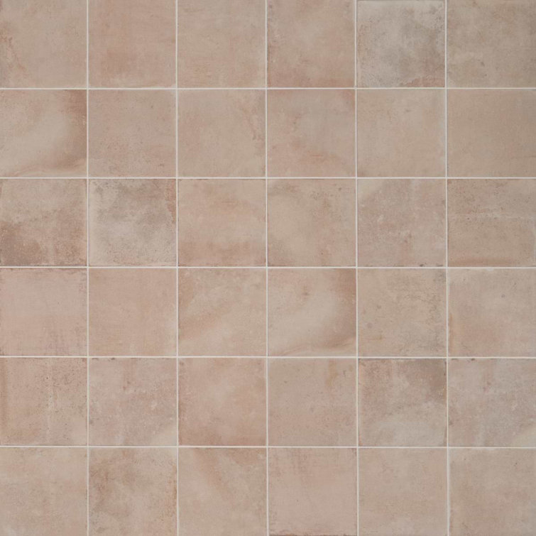 Terra Crema 8x8 Matte Porcelain Floor and Wall Tile