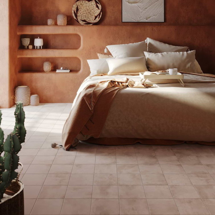 Terra Crema 8x8 Matte Porcelain Floor and Wall Tile