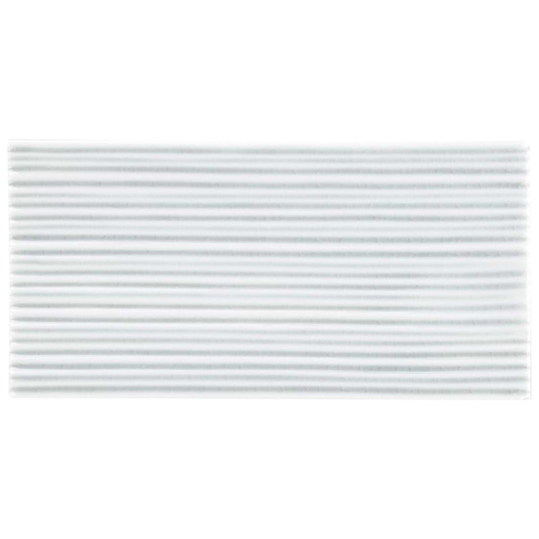 Sky Blue Polished Glass Subway Wall Tile for Bathroom and Kitchen
