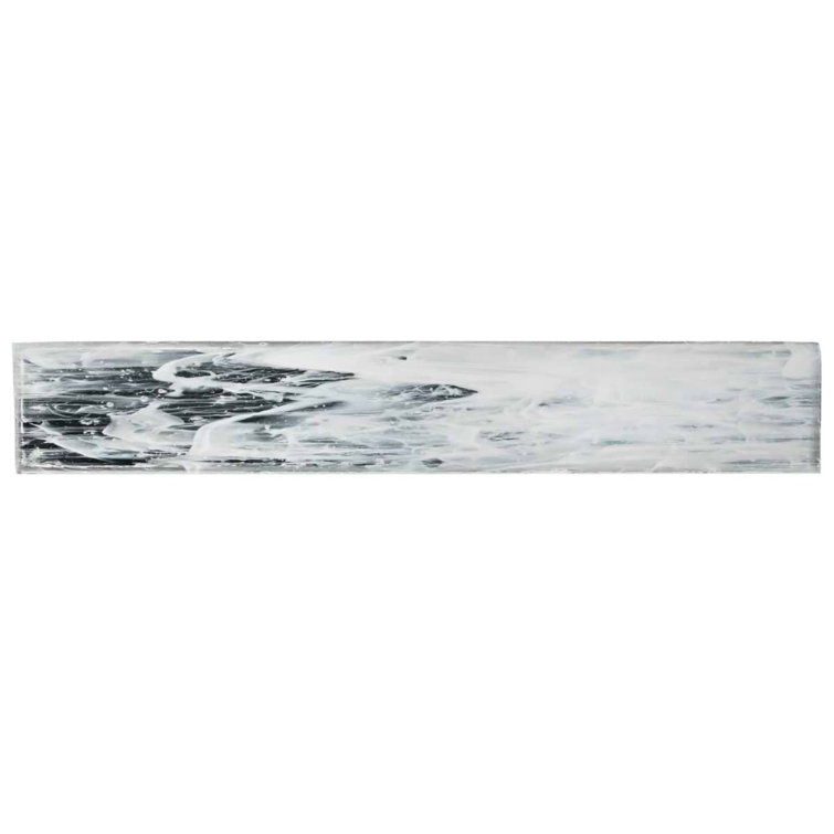 Apollo Brick Polished Silver Glass Subway Wall Tile