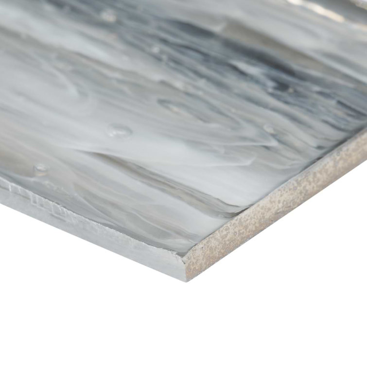 Apollo Brick Polished Silver Glass Subway Wall Tile
