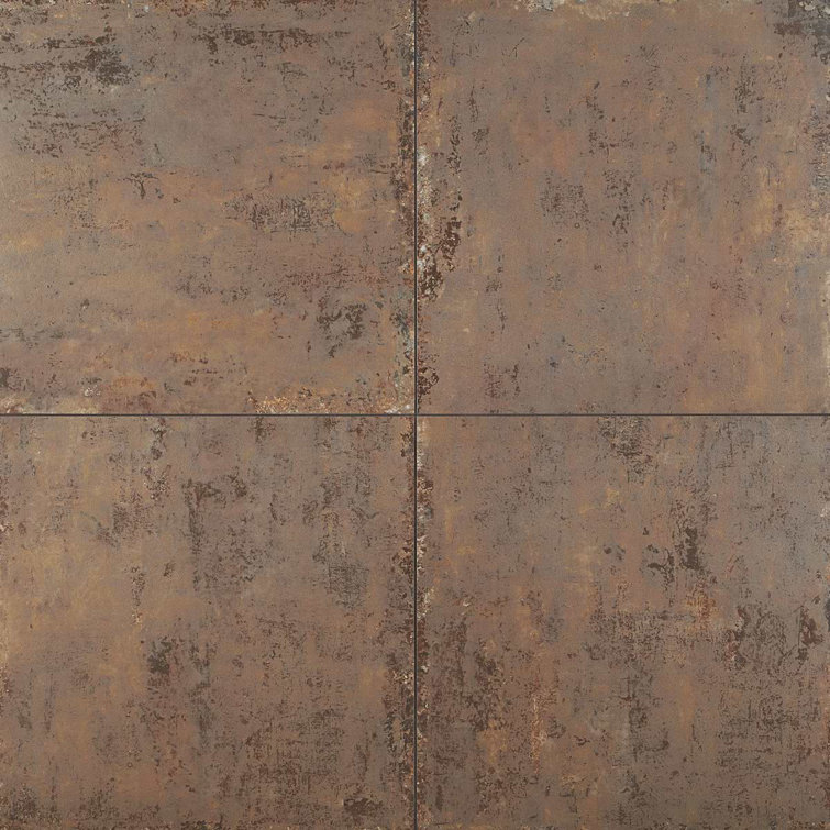 Mantis 24" Matte Brown Porcelain Stone Look Tile