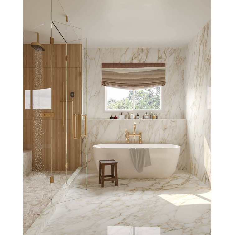 Petra Tumbled Brown Marble Mosaic Tile 12" x 12"