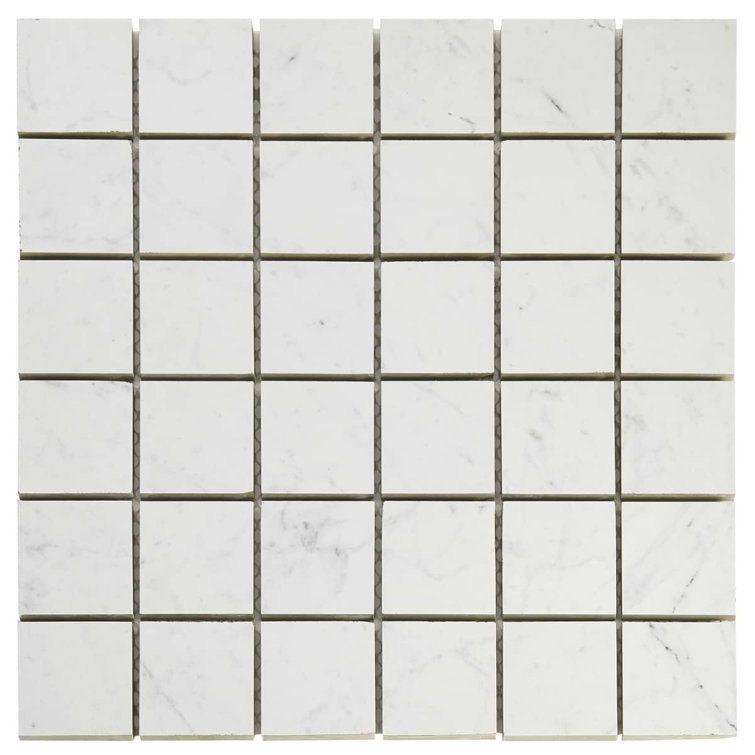 Carrara Giola Matte Porcelain Mosaic Tile for Kitchen and Bathroom