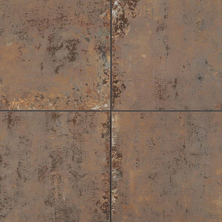 Mantis 24" Matte Brown Porcelain Stone Look Tile