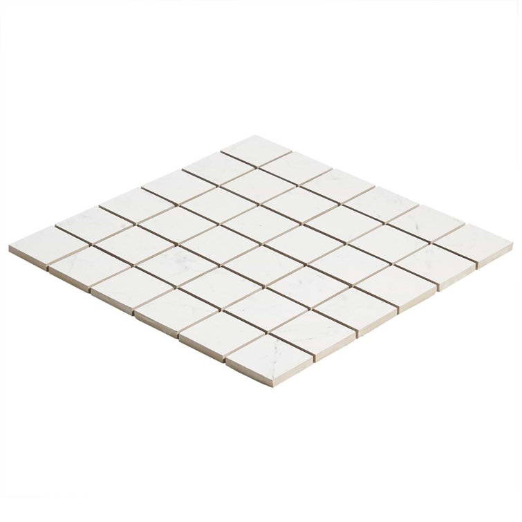 Carrara Giola Matte Porcelain Mosaic Tile for Kitchen and Bathroom