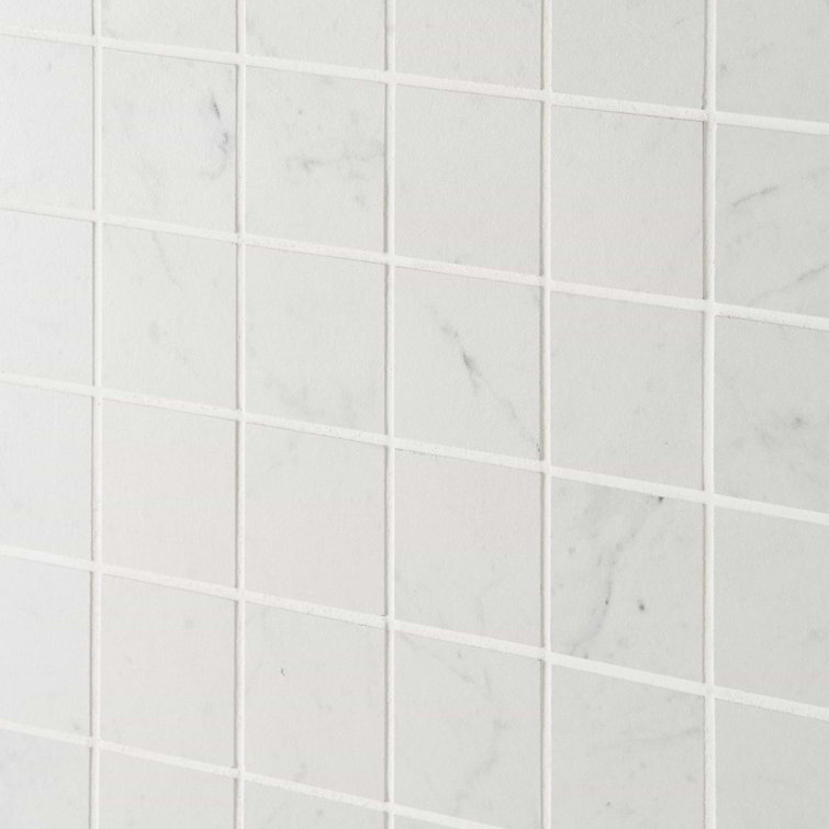Carrara Giola Matte Porcelain Mosaic Tile for Kitchen and Bathroom