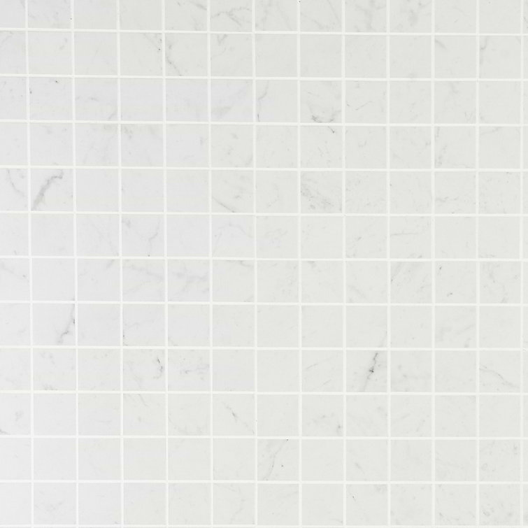 Carrara Giola Matte Porcelain Mosaic Tile for Kitchen and Bathroom