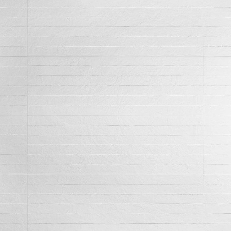 Angela Harris Matte White Ceramic Patterned Wall Tile