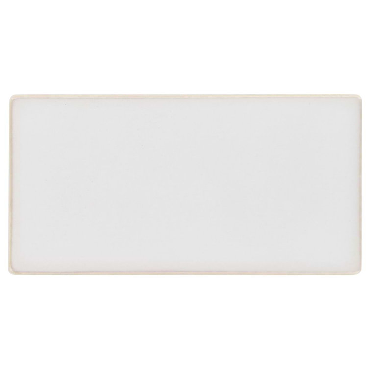 Natural White 3" x 6" Matte Glass Subway Tile