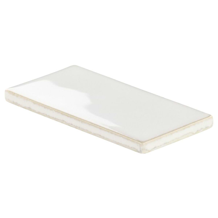 Natural White 3" x 6" Matte Glass Subway Tile
