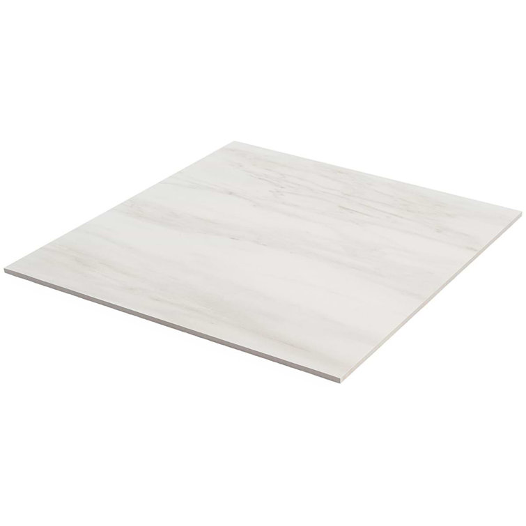 Dolomite Snow Matte White Large Format Porcelain Floor and Wall Tile