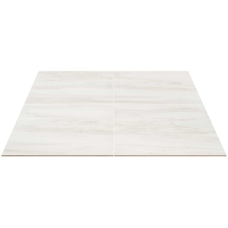 Dolomite Snow Matte White Large Format Porcelain Floor and Wall Tile