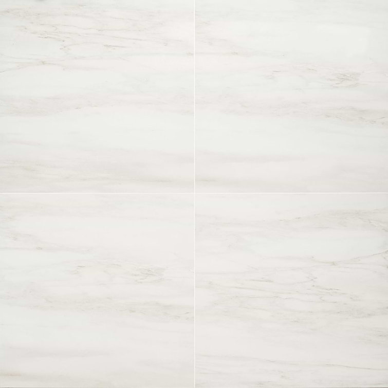 Dolomite Snow Matte White Large Format Porcelain Floor and Wall Tile