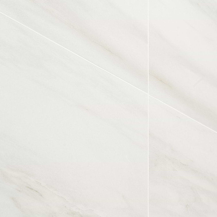 Dolomite Snow Matte White Large Format Porcelain Floor and Wall Tile