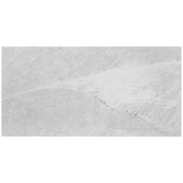 Frost Gray 12" x 24" Polished Marble Look Tile
