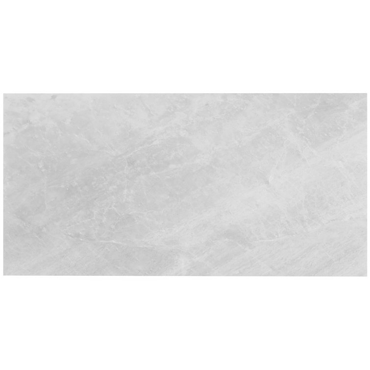 Frost Gray 12" x 24" Polished Marble Look Tile