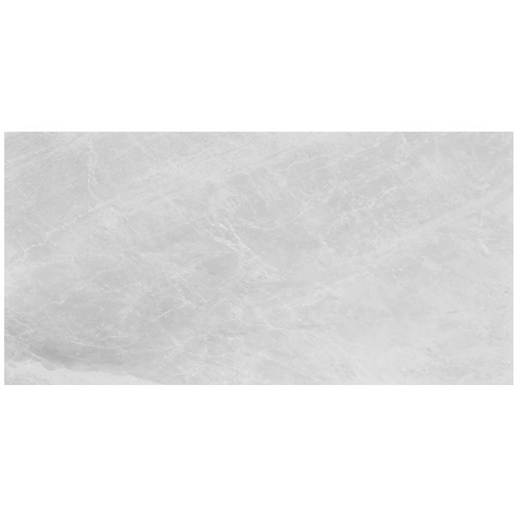 Frost Gray 12" x 24" Polished Marble Look Tile