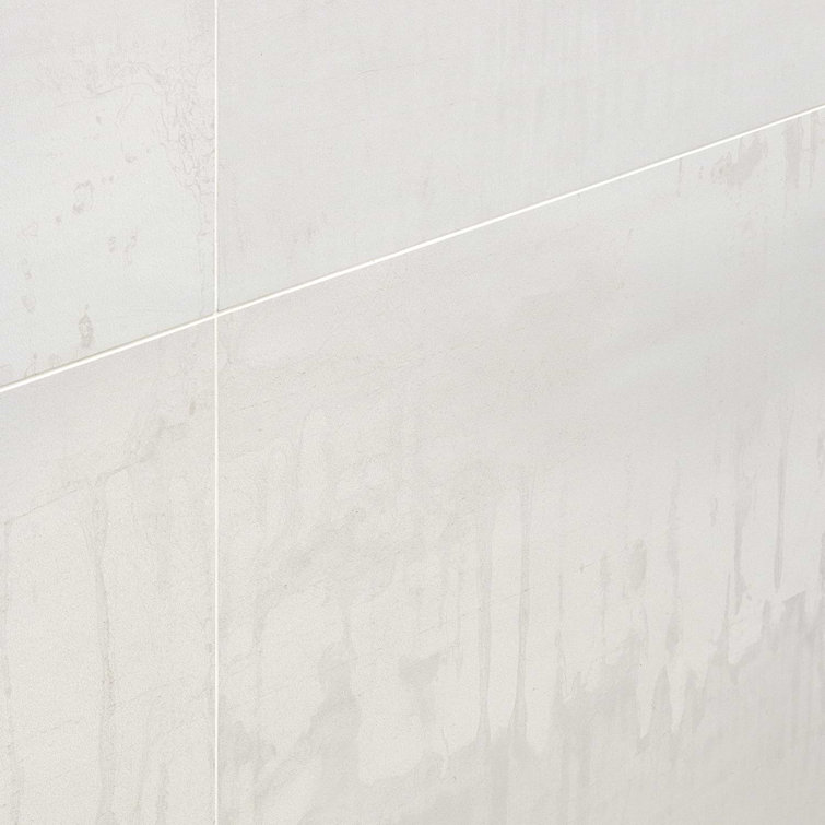 Large Format Light Silver Matte Porcelain Floor and Wall Tile