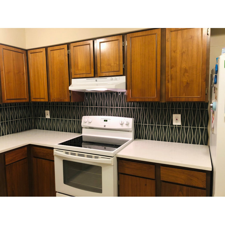 Deep Emerald Glossy Ceramic Mosaic Tile for Walls