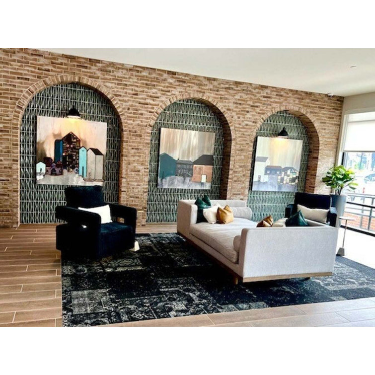 Deep Emerald Glossy Ceramic Mosaic Tile for Walls