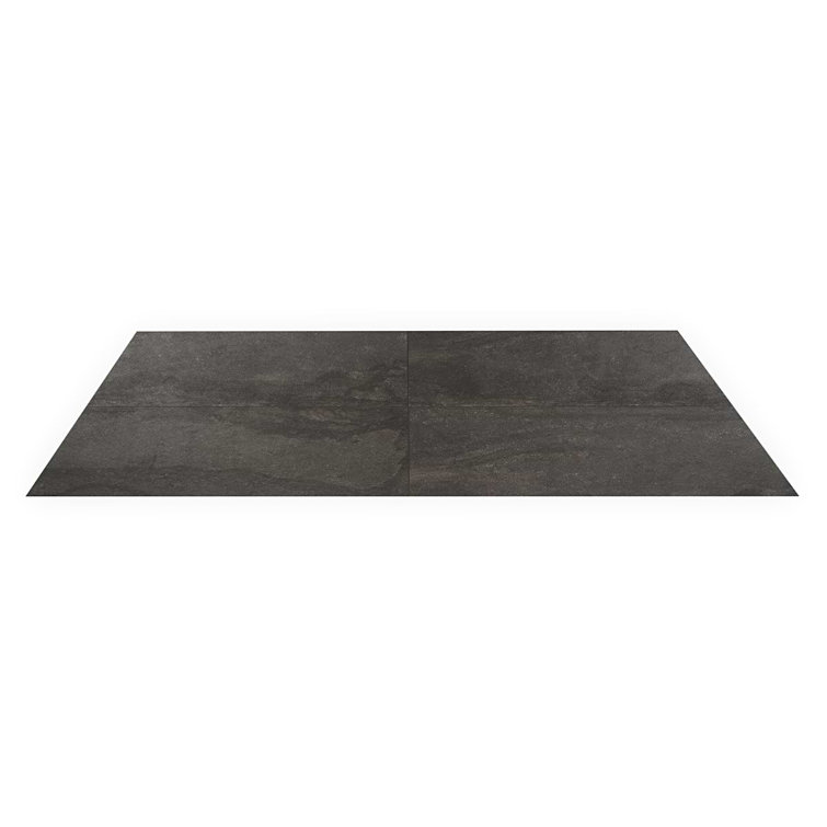 Large Format Matte Black Porcelain Floor and Wall Tile
