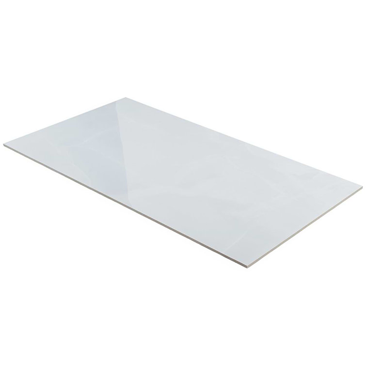 Large Onyx Azul Polished Porcelain Floor and Wall Tile