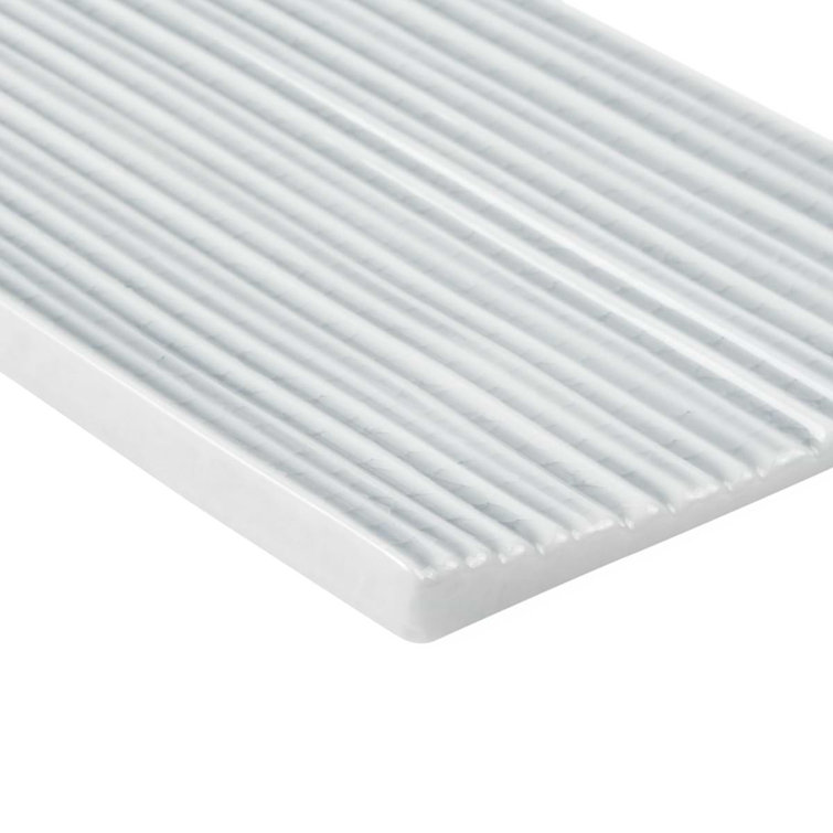 Sky Blue Polished Glass Subway Wall Tile for Bathroom and Kitchen