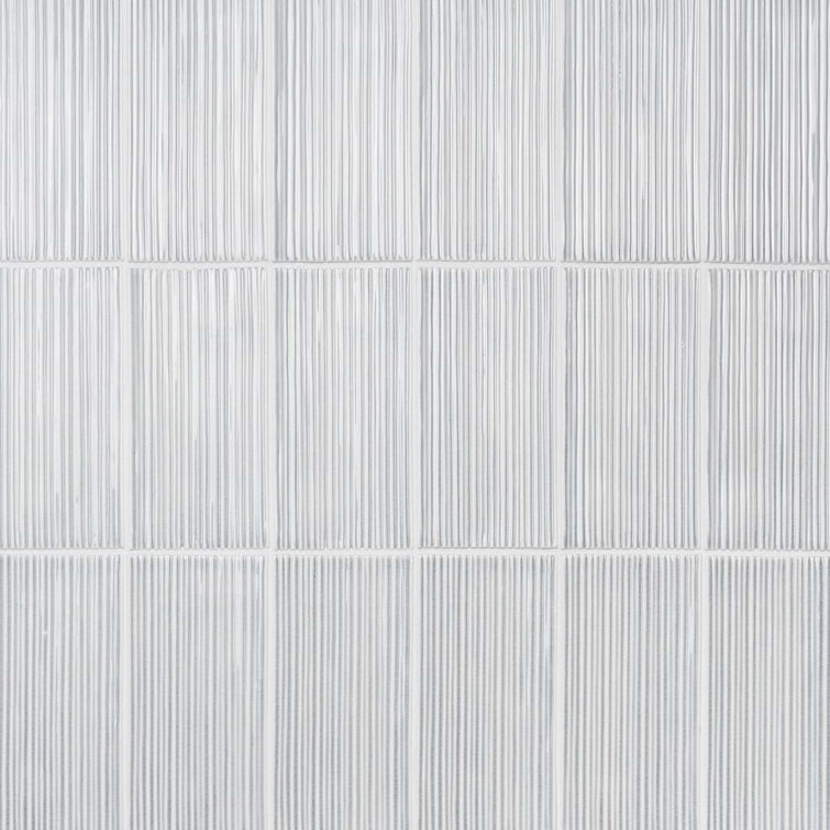 Sky Blue Polished Glass Subway Wall Tile for Bathroom and Kitchen