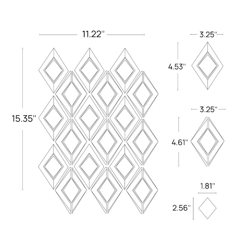Glacier White Irregular Glass Mosaic Tile Sheet