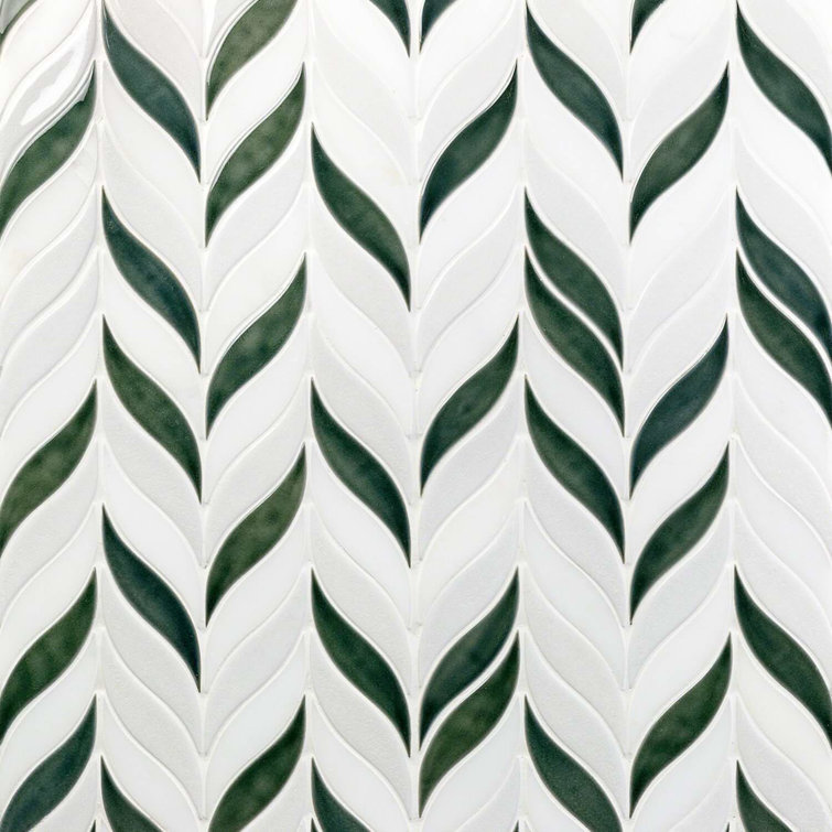 Deep Emerald 2" x 3" Ceramic Mosaic Wall Tile