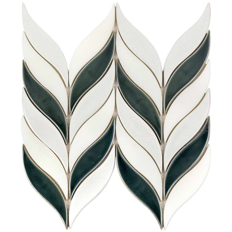 Deep Emerald 2" x 3" Ceramic Mosaic Wall Tile