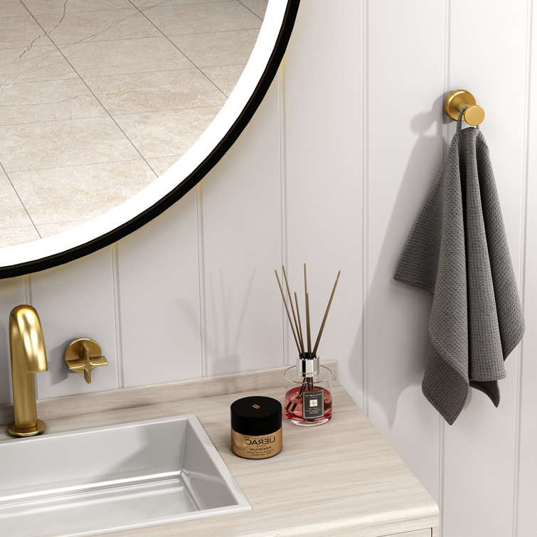 Brushed Gold Stainless Steel Wall Mounted Robe Hook