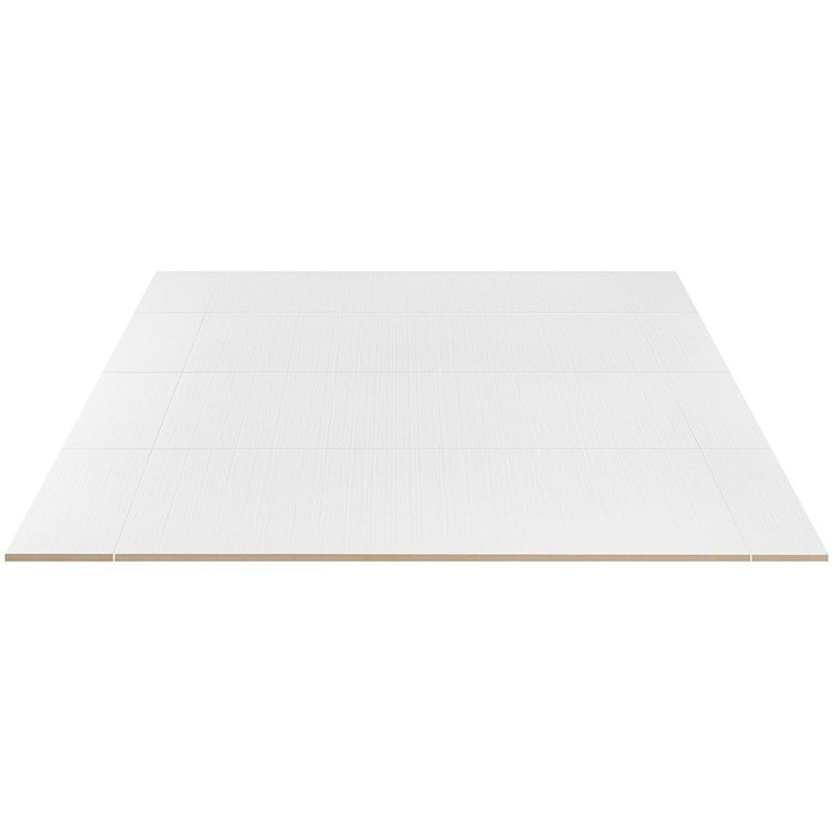 Angela Harris White Matte Ceramic Rectangular Wall Tile