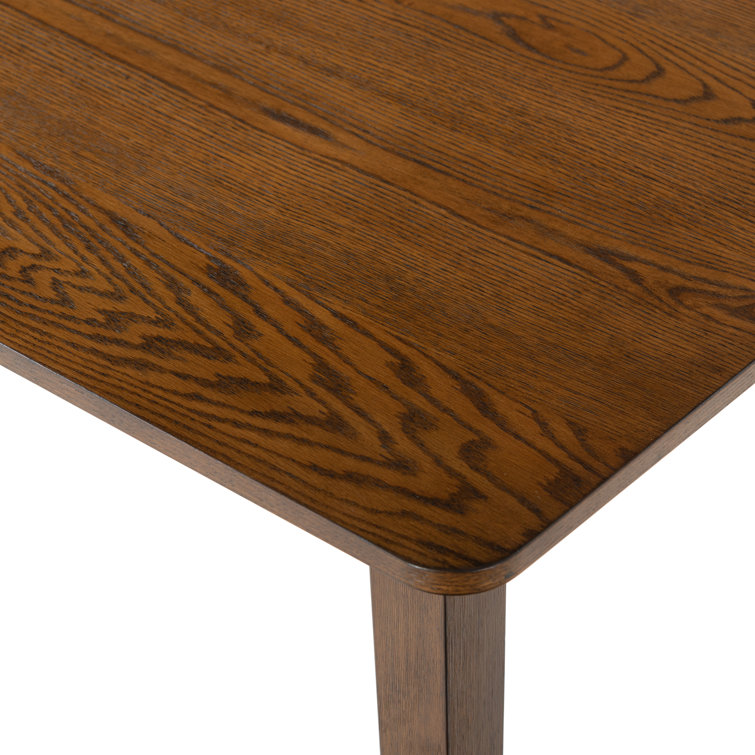 Christien 48" Medium Oak Rubberwood Dining Table