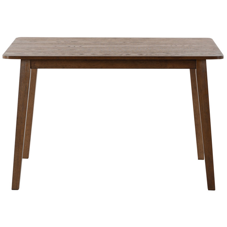 Christien 48" Medium Oak Rubberwood Dining Table