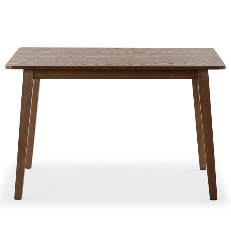 Christien 48" Medium Oak Rubberwood Dining Table
