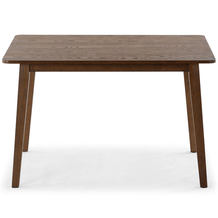 Christien 48" Medium Oak Rubberwood Dining Table