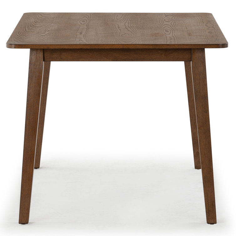 Christien 48" Medium Oak Rubberwood Dining Table