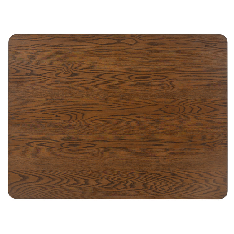 Christien 48" Medium Oak Rubberwood Dining Table