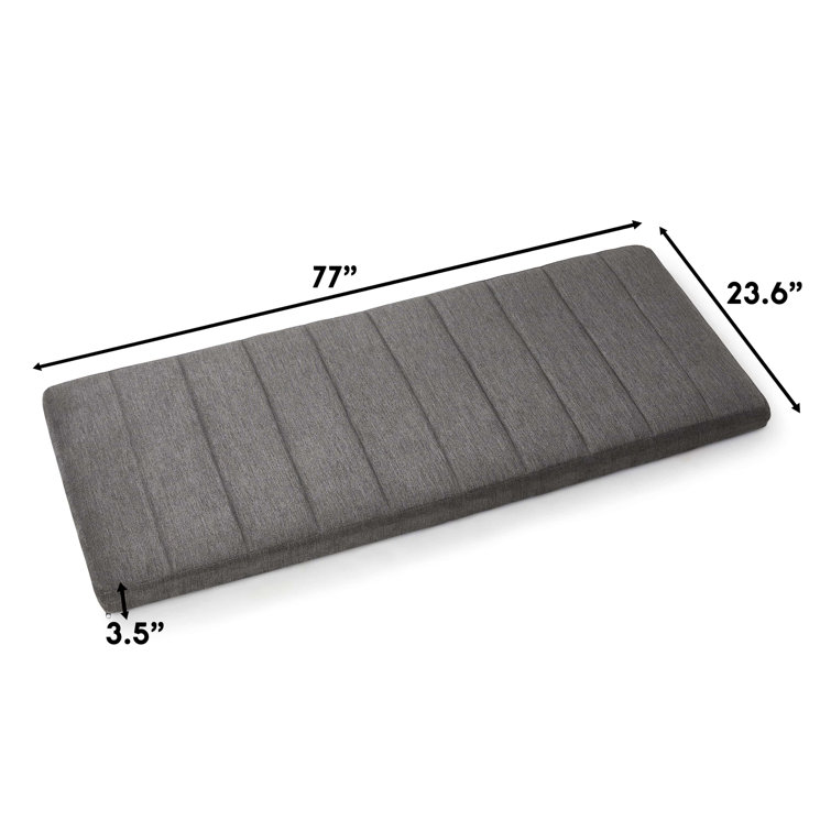 Gray Upholstered King Tufted Wall-Mounted Headboard
