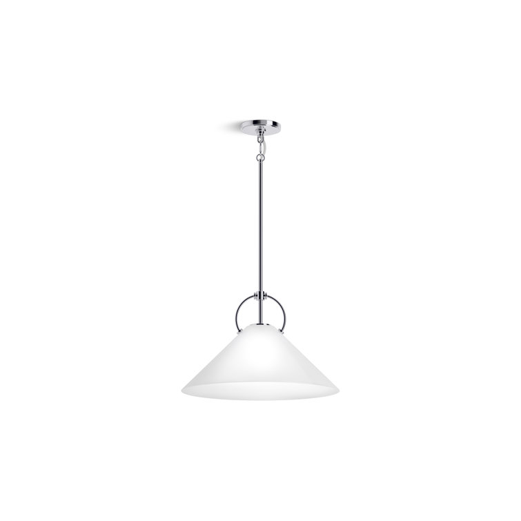 Kernen Polished Chrome 18" LED Pendant Light