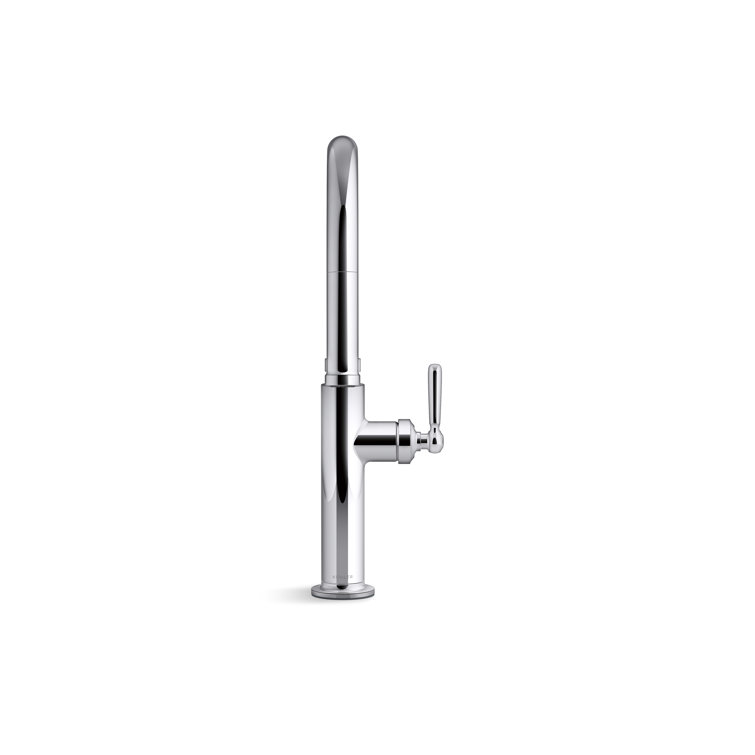 Polished Chrome Pull-Down Kitchen Faucet with Sprayhead
