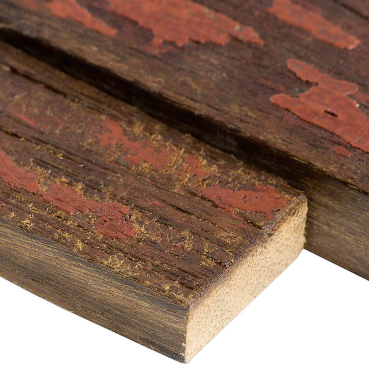 Castaway Multicolor Reclaimed Wood Mosaic Wall Tile
