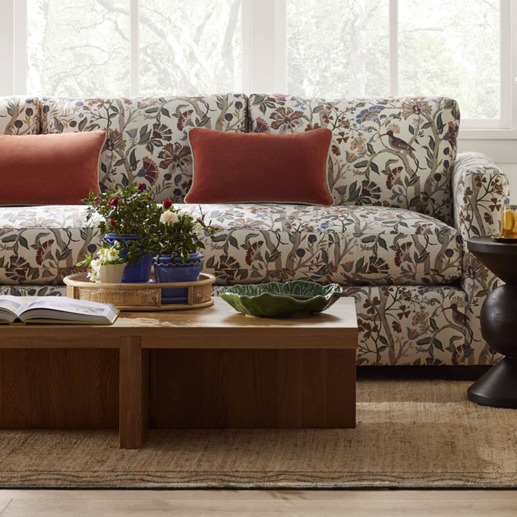 Natural Oak Rectangular Solid Wood Coffee Table