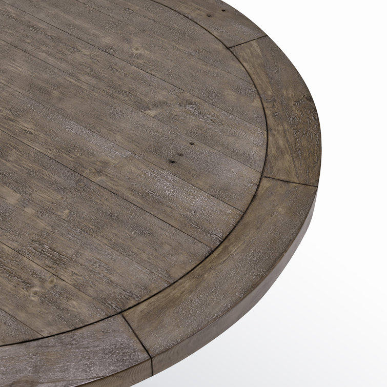 Quincy 42" Reclaimed Pine Wood Pedestal Dining Table