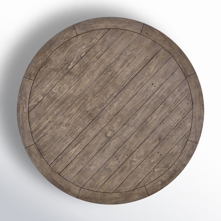 Quincy 42" Reclaimed Pine Wood Pedestal Dining Table