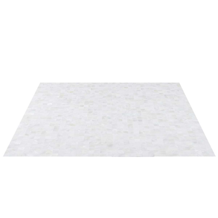 Lokahi 12x12 White Natural Seashell Mosaic Tile